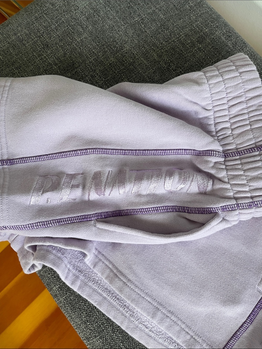 P.E Nation Lilac Elastic-Waist Athletic Shorts - Picture 4 of 7